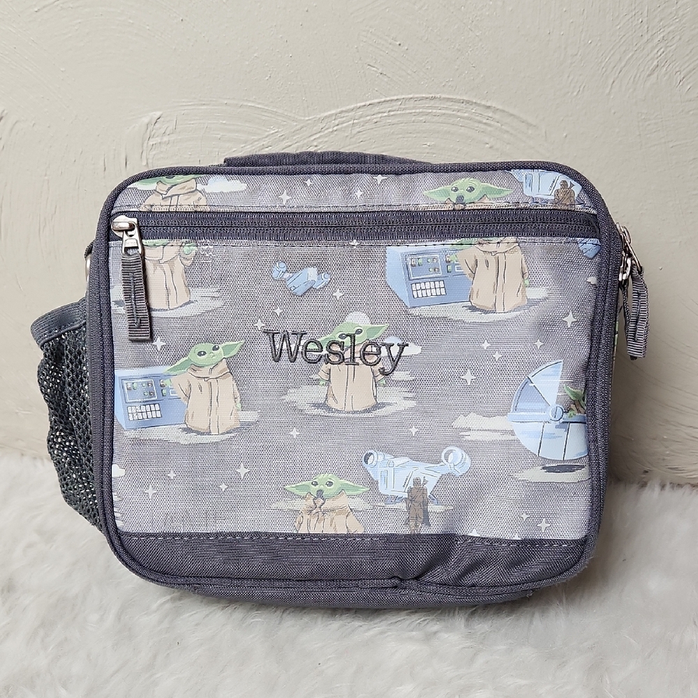 PBK Star Wars Lunchbox Baby Yoda Mongrammed WESLEY